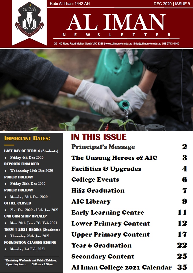 AIC Newsletter Issue 9