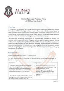 Child Safety Standard 4 Policy