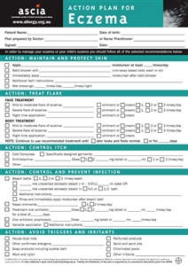 Eczema Action Plan