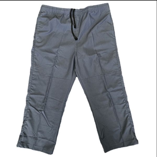 Grey Poly Cotton Pants